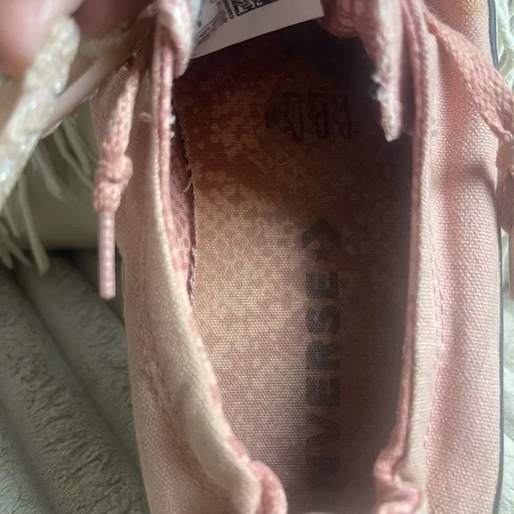 Converse All Star Sneakers in Pink and White - Picture 6 of 7